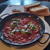 Shakshuka (specify vegan when ordering) at Simbio in Bucharest
