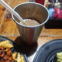 Chocolate and peanut butter shake at Imagine Vegan Cafe in Memphis
