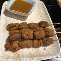 Seitan. Very nice but I also live tofu versions   at Paradisescape in Brunswick