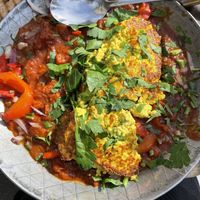 Shakshuka mit veganem Rührei   at ST. LOUIS The Breakfast Company in Cologne