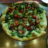 vegan and sara pizza! at Purgatory Pizza in Los Angeles