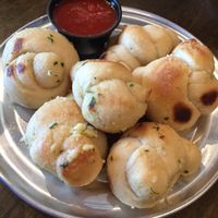 Vegan garlic knots at Purgatory Pizza in Los Angeles