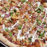 Thor's BBQ vegan pizza. at Purgatory Pizza in Los Angeles