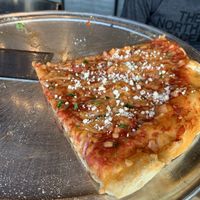 Classic cheese pizza (all vegan) at Purgatory Pizza in Los Angeles