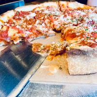 Vegan Deep Dish :)) at Purgatory Pizza in Los Angeles