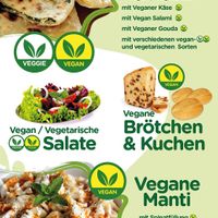 the vegan menu at Vildan Café in Berlin