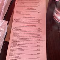1/2 vegan menu   at Millie's Cafe in Los Angeles