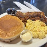 Classic Vegan combo (those pancakes are on POINT!!!!)  at Millie's Cafe in Los Angeles