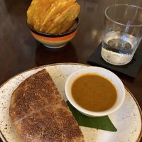 Concolon and Patacones at Fonda Lo Que Hay in Panama City