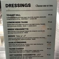 Cava menu 6  at CAVA in Cary