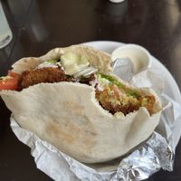 Falafel pita pocket  at Mazah Mediterranean Eatery in Columbus