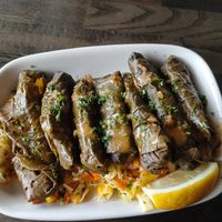 Vegan grape leaves at Mazah Mediterranean Eatery in Columbus
