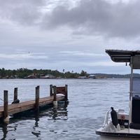 View from restaurant  at Om Cafe in Bocas Del Toro
