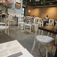 Cute indoor dining as well as outdoor. Nice vibe. at Larchmont Bungalow Cafe in Los Angeles