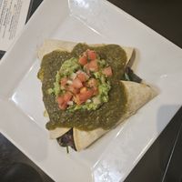 Vegan Enchiladas at Larchmont Bungalow Cafe in Los Angeles