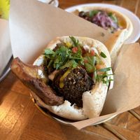 Pita falafel  at Esh Pitabar in Amsterdam