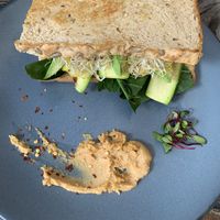 Vegan Sandwich  at Garabatos - ABC Hospital in Mexico City