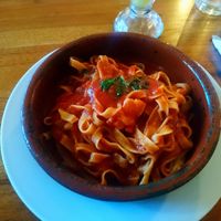 Linguine with marinara sauce at Otto Gastronomia in Boquete