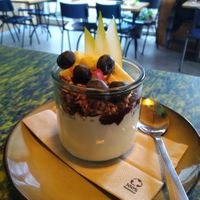 Vegan coconut yoghurt with granola at Kweekcafé in Haarlem
