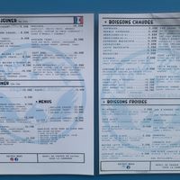 Menu  at Cloud Cakes -  Notre Dame de Lorette in Paris