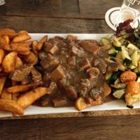 Vegan "Schmorgulasch" at Rietkötter in Bochum