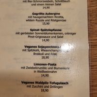 Speisekarte 5.August 2023 at Rietkötter in Bochum