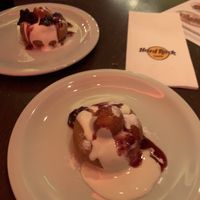 👀dessert  at Hard Rock Cafe in Bucharest