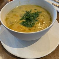 Vegan squash soup of the day at Flower Child in Mclean