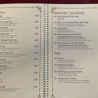 Breads & Rice at Indian Curry Restaurant in Catania