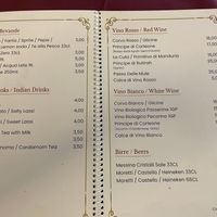 Drinks at Indian Curry Restaurant in Catania