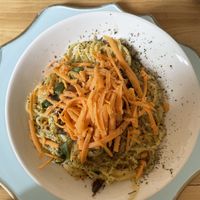 Vegan pasta   at Charcuteria  in Barichara