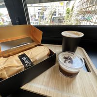Tofu (huge) sandwich, coffee and tiramisu = 15€  at Enso in Limassol