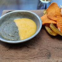 The eggplant dip on the left is absolutely perfect. at Ngadri in Boquete