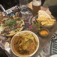 vegan curry and vegan pizza   at Manush in San Carlos De Bariloche