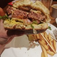 Festive burger at Rising Sun in Watford