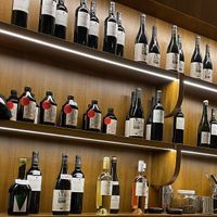 A selection of wines  at Gordo Vegano in Buenos Aires