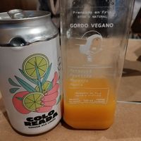 Juice & kombucha at Gordo Vegano in Buenos Aires