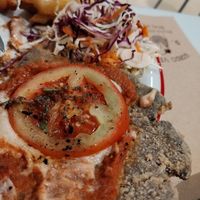 Milanesa at Gordo Vegano in Buenos Aires