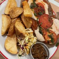Milanesa napolitana  at Gordo Vegano in Buenos Aires