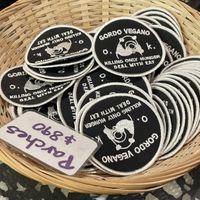 Stickers  at Gordo Vegano in Buenos Aires