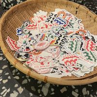 Stickers  at Gordo Vegano in Buenos Aires