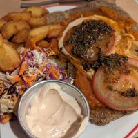Milanesa napolitana at Gordo Vegano in Buenos Aires
