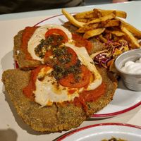 Milanesa at Gordo Vegano in Buenos Aires