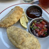 Seitan empanadas   at Gordo Vegano in Buenos Aires