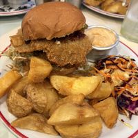 Hamburguesa de Girgolass  at Gordo Vegano in Buenos Aires
