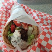 Falafel sandwich at Al Aqsa in Salem