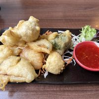 Tempura vegetables   at Bangrak Thai in Newcastle Upon Tyne