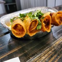 Jackfruit Flautas at TACO SHOP in El Paso