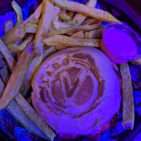 Diablo burger at Lado V in Buenos Aires