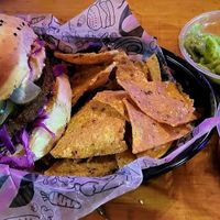 K pop burger at Lado V in Buenos Aires